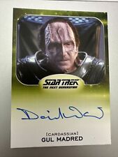 STAR TREK INFLEXIONS ALIENS STYLE DAVID WARNER AS GUL MADRED TNG AUTOGRAPH card picture