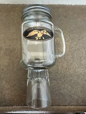 Duck Commander Original Duck Shot Mason Jar Mug With Attached Shot Glass  picture