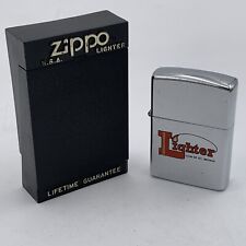 Vintage 1991 Chrome Lighter Club of Britain Zippo W/ Case Box Clean Lightly Used picture