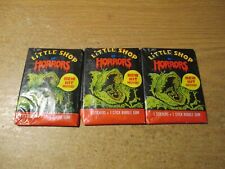 1986 Topps Little Shop of Horrors Unopened Lot of 3 Sticker Packs  picture
