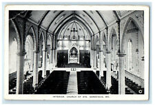 c1920s Interior Church of Ste. Genevieve Missouri MO Unposted Postcard picture