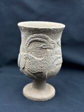 Ancient Old Greco Bactrian Stone Pillar Vessel with Multiple Engravings picture