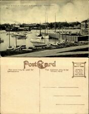View of river at Charlotte near yacht club Rochester NY sail boats sailing CPA picture