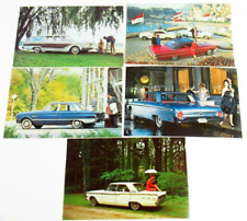 5 Vintage Ford Dealer Issued Automobile Advertising Postcards - Unused picture