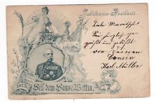 GERMANY 1898 JUBILEE POSTCARD USED  picture