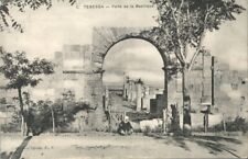 CPA Algeria Tebessa Basilica Gate picture