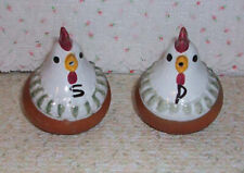 Enesco Adriane Japan Vintage Ceramic/Clay Chickens  Salt & Pepper Set picture
