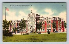 Providence RI-Rhode Island, Providence College, Antique, Vintage c1945 Postcard picture