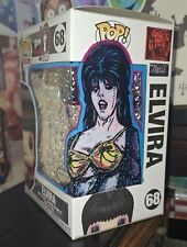 Funko POP Icons - Elvira 68 Diamond Coll. Hand PAINTED Artwork Sketched on box picture
