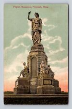 Plymouth MA-Massachusetts, Pilgrim Monument, Antique, Vintage c1908 Postcard picture