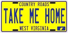 John Denver Country Roads TAKE ME HOME early 1970's West Virginia License plate picture