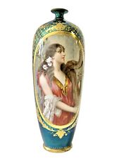 19c Royal Vienna Procelain Antique Vase Signed Wagner picture
