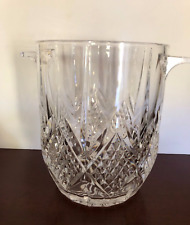 Vintage Large Cut Lead Crystal Double Handle Ice Champagne Bucket picture
