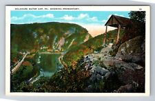 Delaware Water Gap PA- Pennsylvania, Aerial Showing Promontory, Vintage Postcard picture
