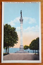 Confederate Soldiers' and Sailors' Monument Richmond VA postcard picture