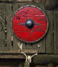 Medieval Ragnar Lothbrok Authentic Battleworn Viking Round Shield 24 Inch Size picture