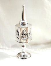 Besamim Spice Tower/Box  Judaica  925 Sterling Silver Made In Israel Marked. picture