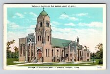 Abilene TX-Texas, Catholic Church Of Sacred Heart Of Jesus Vintage Postcard picture