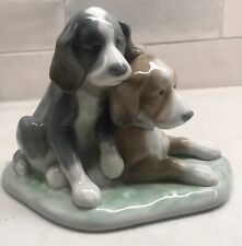 Nao Lladro figurine pair of dogs picture