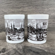 Vinage Hamburg Germany Skyline Royal Porcelain Shot Glasses - Set of 2 - 2 in picture