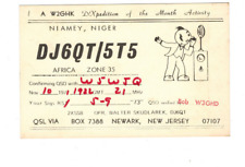 Ham Radio Vintage QSL Card     DJ6QT/5T5 1971 Niamey, NIGER picture
