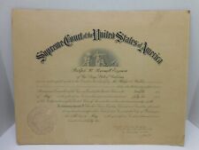 1952 Bar Admission Certificate to Supreme Court of The United States America picture