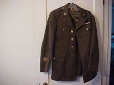 VINTAGE DATED 1941 37R U. S. ARMY JACKET WWII WITH PATCHES, PINS, & RIBBONS *** picture