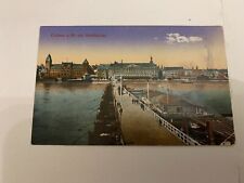c.1910 Koblenz a. Rh. mit Schiffbrücke Germany Postcard picture
