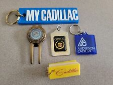 Lot Of 5 Cadillac Key Chain, Money Clip-Divot Tool Vintage picture