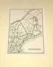 1933 MAINE Trunk Auto Highways, Very Detailed, Near Mint Condition picture