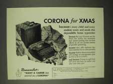 1936 Corona Typewriter Ad - For Xmas picture