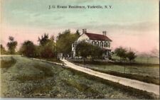 1908. YORKVILLE, NY. J.G. EVANS, RESIDENCE. POSTCARD. RC2 picture