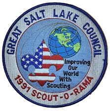 Great Salt Lake Council Patch 1991 Scout-O-Rama Jumbo BSA Boy Scouts Of America picture