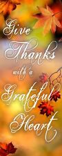 Fall Banner - Give thanks with a grateful heart picture