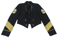US Army Formal Coat Women's 14 Mess Dress Blue Jacket SGM Enlisted Named Uniform picture