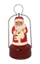 Mid 20th Century AAA Trademark Japan 6.5” Christmas Santa Claus Blinking Lantern picture