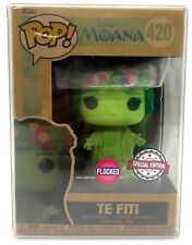 Funko Pop Disney Moana Te Fiti Flocked Earth Day #420 Special ED with Protector picture