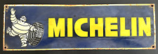 RARE Vintage MICHELIN TIRES Michelin Man Porcelain Metal Sign 20