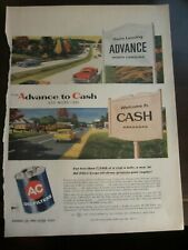 AC Oil Filers Ad Advertisement 1957 Advance North Carolina Cash Arkansas picture