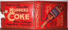 Koppers Chicago Coke American Home Cola Vintage Bobtail Matchbook Cover picture