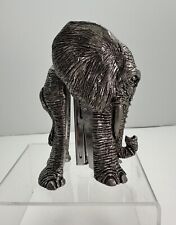 Franklin Wild Pewter Elephant Stapler Office Supplies Desk Accessory 4” Tall picture