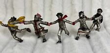 1992 Hudson Pewter Winter Villagers  #5939 “Crack The Whip” Ltd picture
