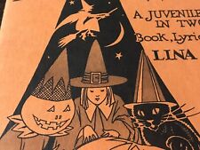 Vintage Halloween Program (1930) - Willis Music Co - Cincinnati OH - Lina Loring picture
