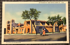 Antique Linen Postcard - Art Museum of New Mexico in Santa Fe, New Mexico picture