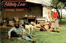 Hillbilly, family, lifestyle, resourceful, energy conservation, sustain postcard picture