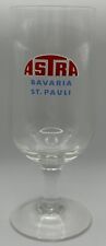 Vintage Astra Beer Glass Stemware Cup Goblet Bavaria St Pauli .25L Bier picture