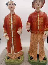 Pair of Vintage Italian Chinoiseries Mottahedeh - Chinese Nodding Head Figures picture