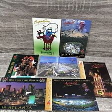Lot of 7 Atlanta 1996 Centennial Olympic Games Postcards Vintage Izzy 90s New picture
