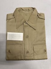 Vintage US Military Mens Kahki Dress Shirt 15 1/2 X 30 picture