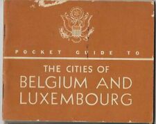 WWII Pocket Guide To The Cities Of Belgium And Luxembourg Booklet picture